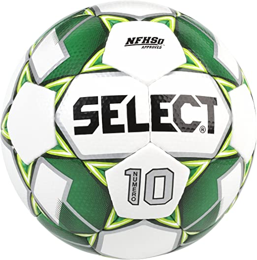 Select numero 10 soccer ball in green and white