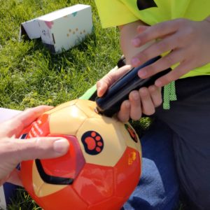 Inflating the Daball, The Fox, Kid and Toddler Size 3 Soccer Ball 