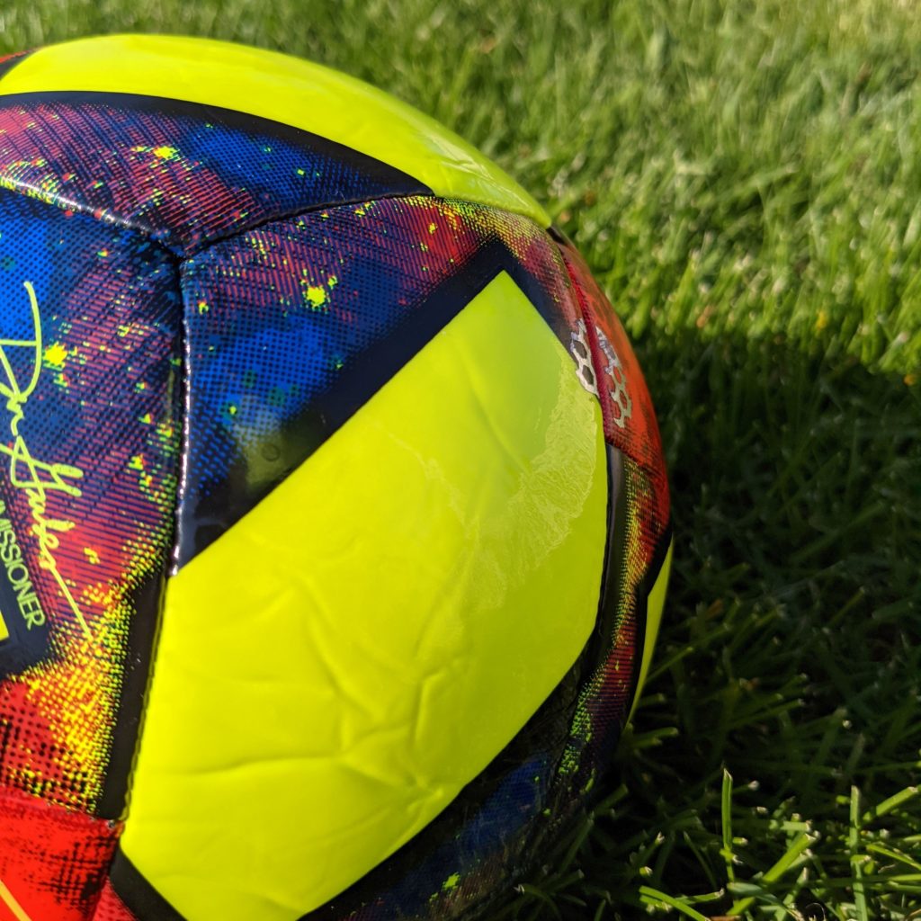 adidas MLS Capitano Soccer Ball with creases