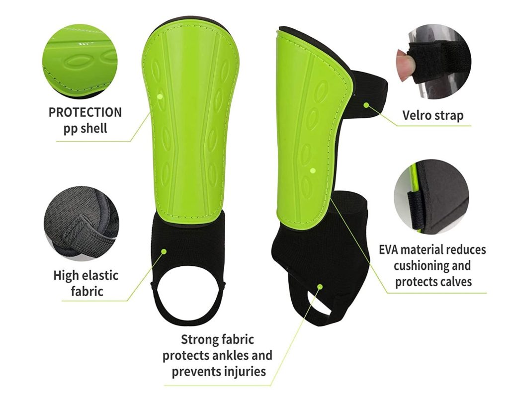 shin guards with ankle protection