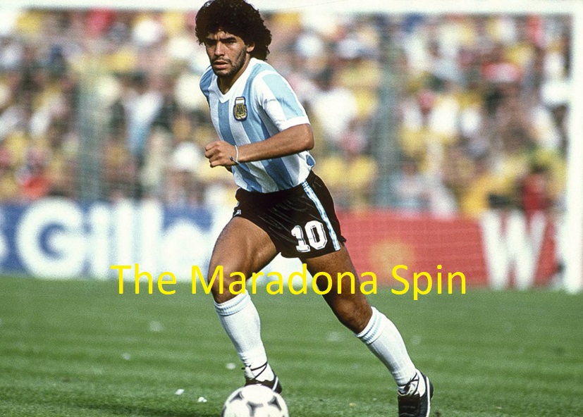 The Maradona, The Zidane. the Roulette, The Hurricane, The Twister or Spin Move