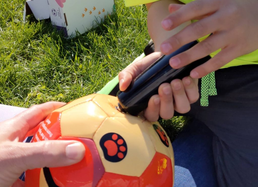 How to deflate a soccer ball with a pump